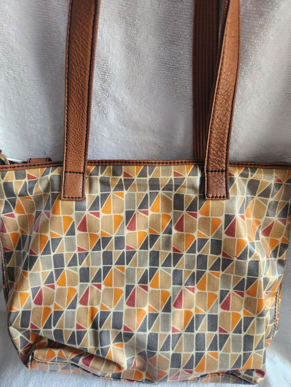 Vintage Fossil Key Per Calypso Shoulder Bag Tote And Wallet Set - Picture 2 of 7